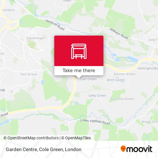 Garden Centre, Cole Green map