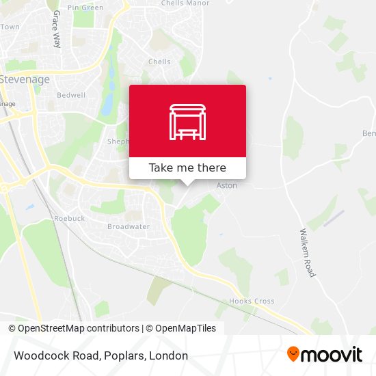 Woodcock Road, Poplars map