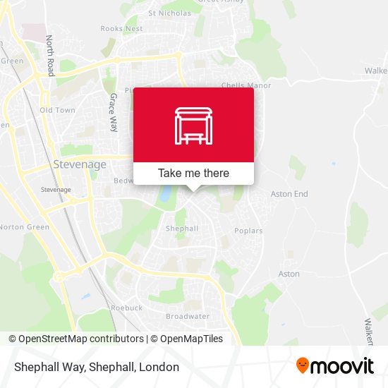 Shephall Way, Shephall map