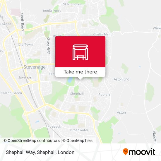 Shephall Way, Shephall map