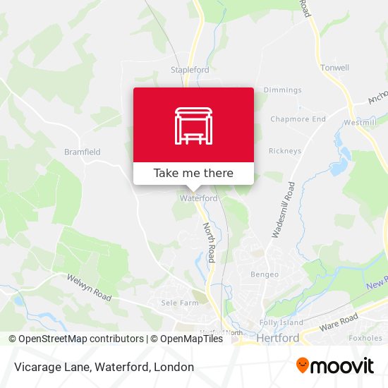 Vicarage Lane, Waterford map