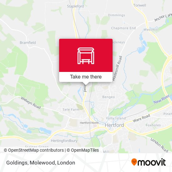 Goldings, Molewood map