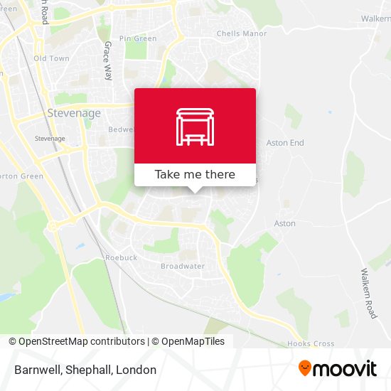 Barnwell, Shephall map