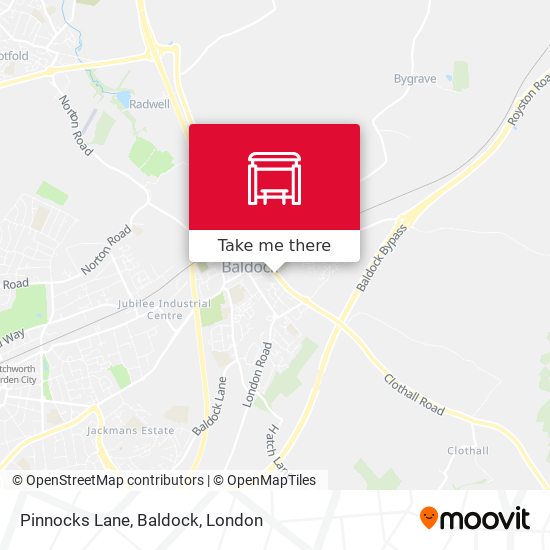 Pinnocks Lane, Baldock map