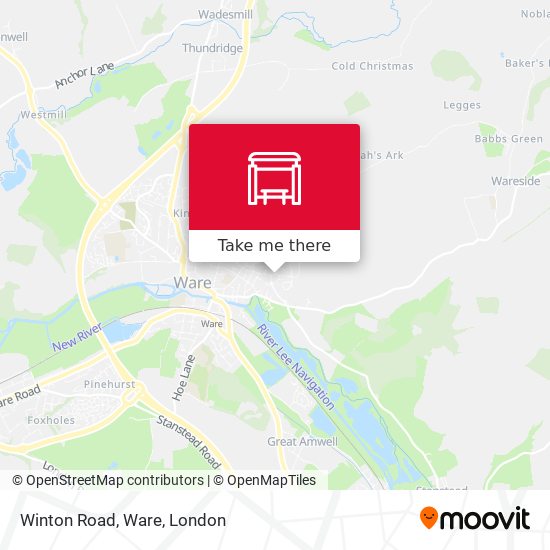 Winton Road, Ware map