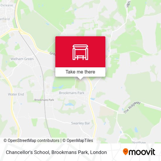 Chancellor's School, Brookmans Park map