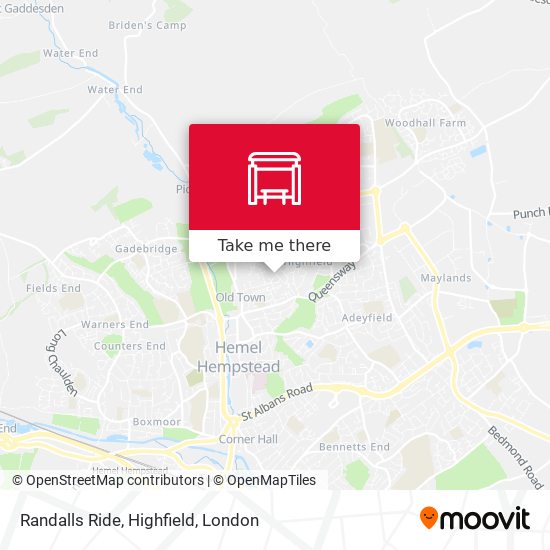 Randalls Ride, Highfield map