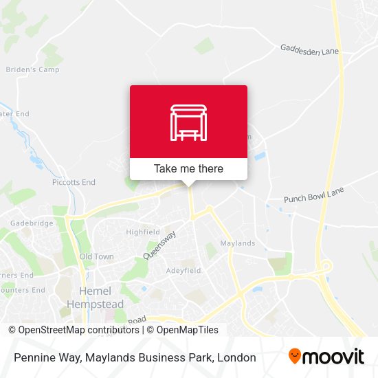 Pennine Way, Maylands Business Park map