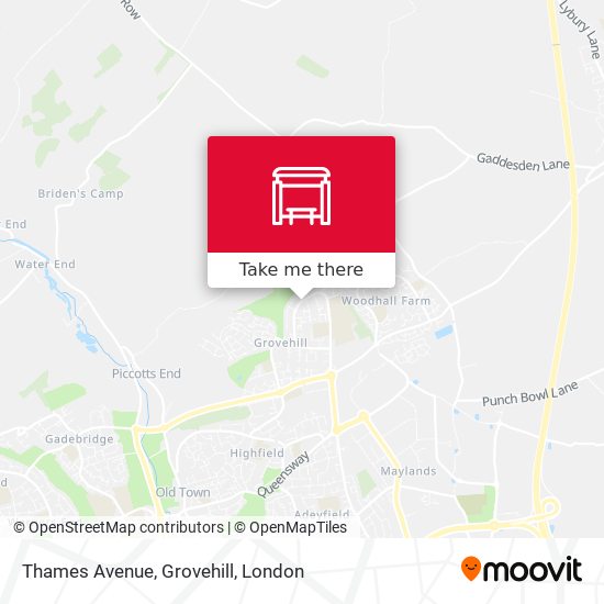 Thames Avenue, Grovehill map