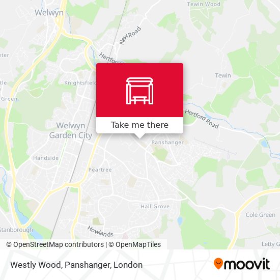 Westly Wood, Panshanger map