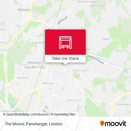 The Moors, Panshanger map