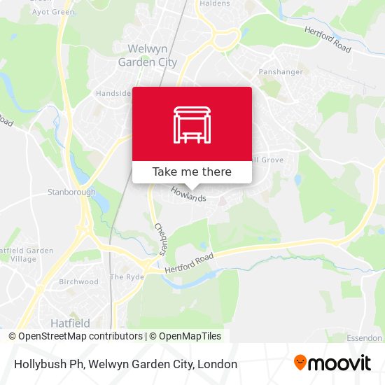 Hollybush Ph, Welwyn Garden City map