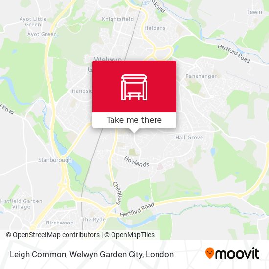 Leigh Common, Welwyn Garden City map