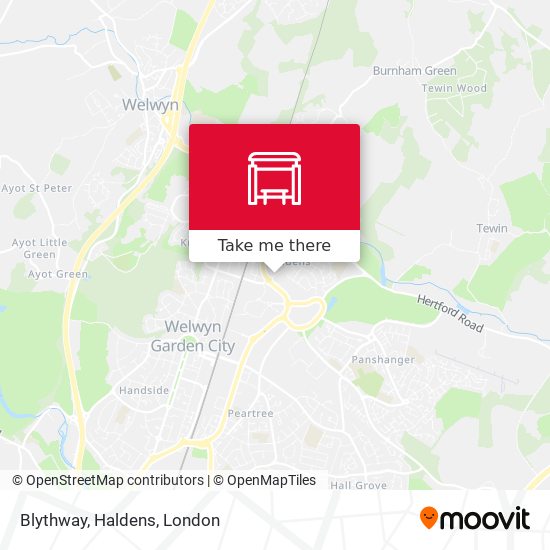 Blythway, Haldens map