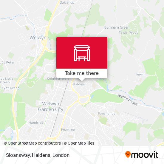 Sloansway, Haldens map