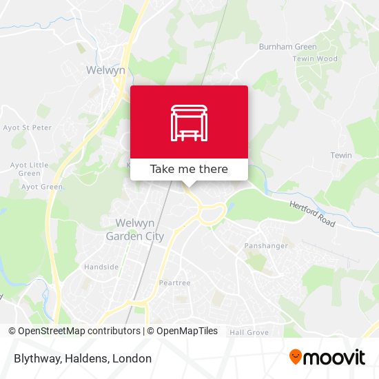 Blythway, Haldens map