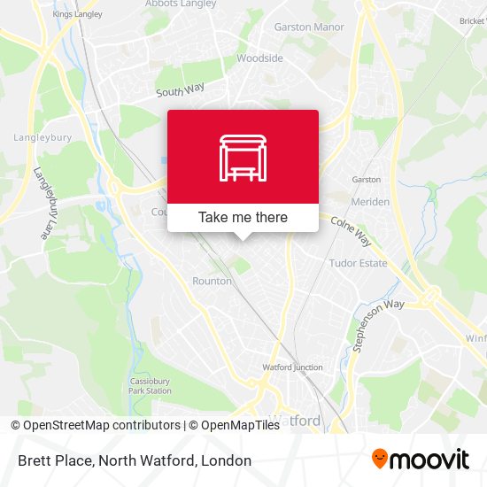 Brett Place, North Watford map