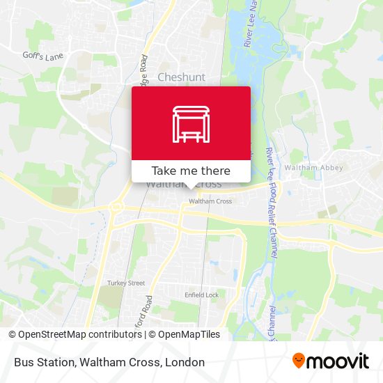 Bus Station, Waltham Cross map
