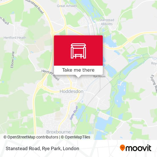 Stanstead Road, Rye Park map