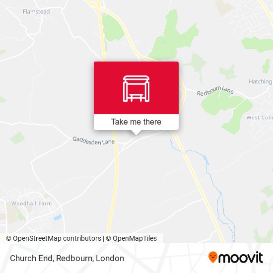 Church End, Redbourn map