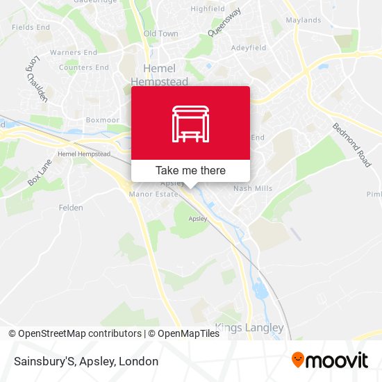 Sainsbury'S, Apsley map