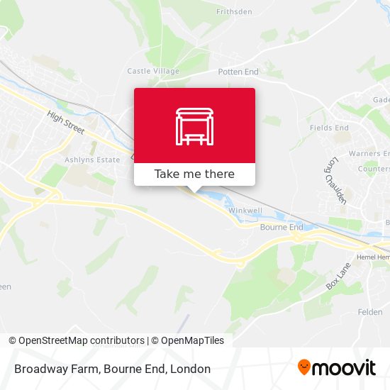 Broadway Farm, Bourne End map