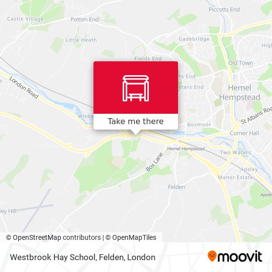 Westbrook Hay School, Felden map