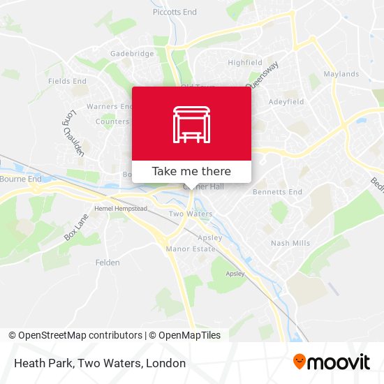 Heath Park, Two Waters map