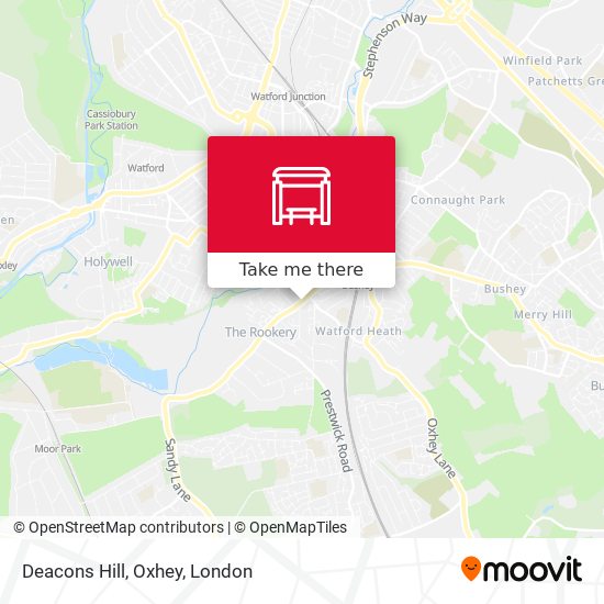 Deacons Hill, Oxhey map