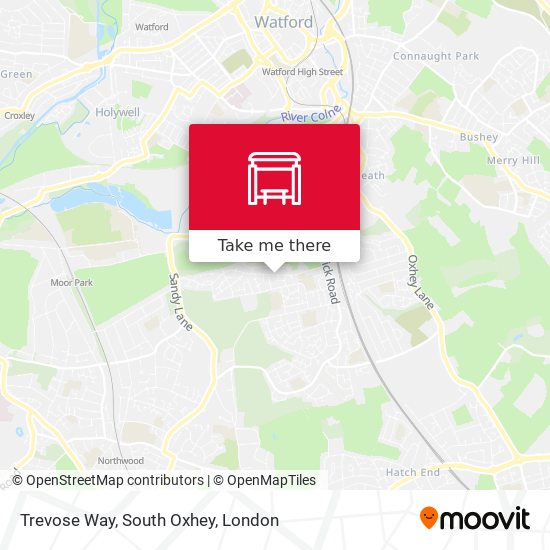 Trevose Way, South Oxhey map