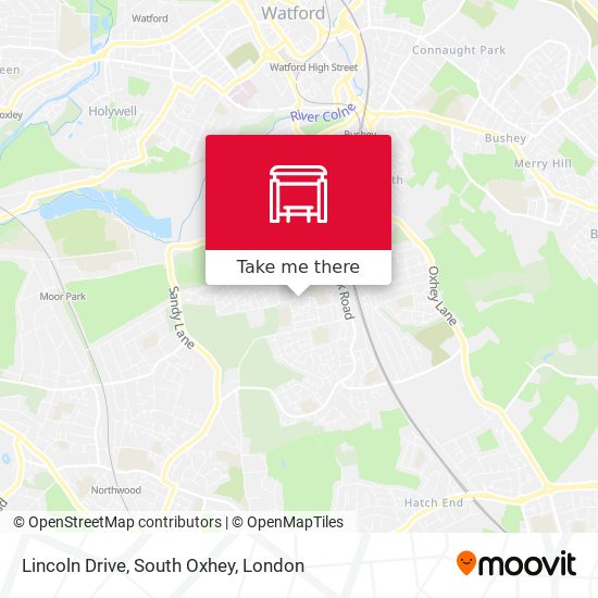 Lincoln Drive, South Oxhey map