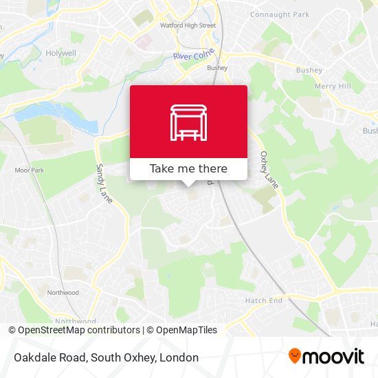 Oakdale Road, South Oxhey map