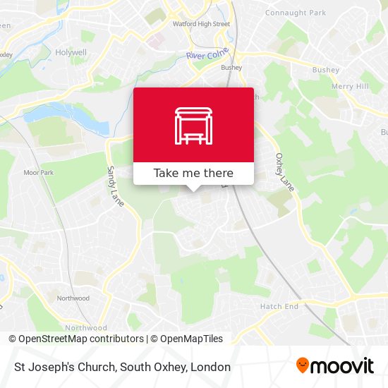 St Joseph's Church, South Oxhey map