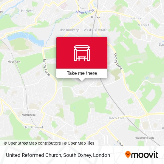 United Reformed Church, South Oxhey map