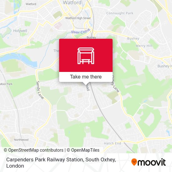 Carpenders Park Railway Station, South Oxhey map