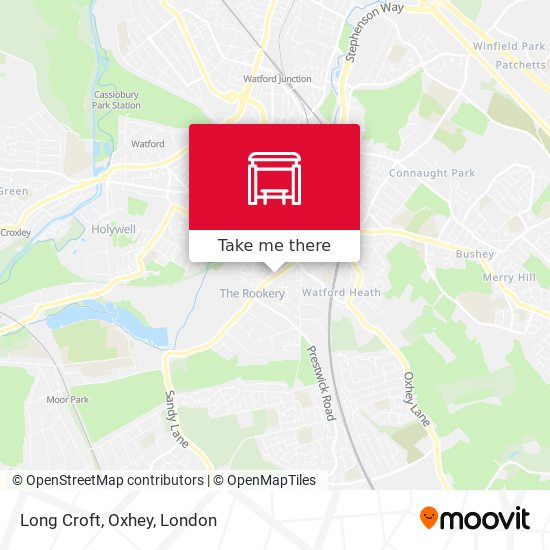 Long Croft, Oxhey map