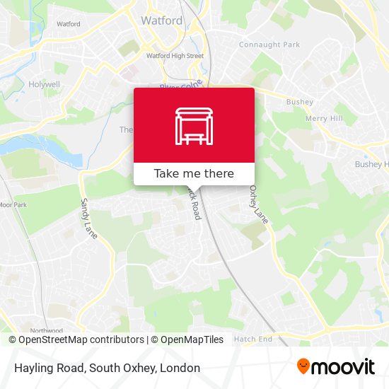 Hayling Road, South Oxhey map