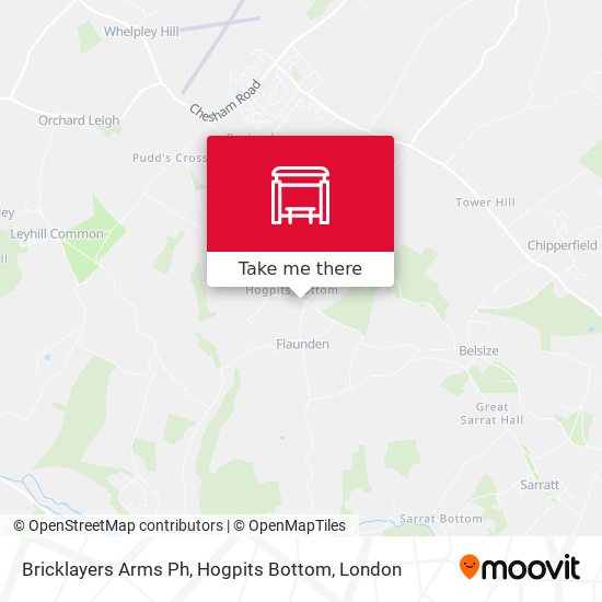 Bricklayers Arms Ph, Hogpits Bottom map