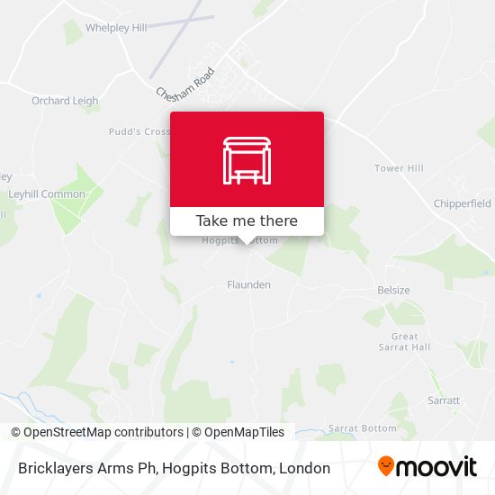 Bricklayers Arms Ph, Hogpits Bottom map