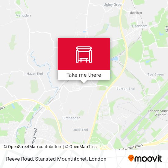 Reeve Road, Stansted Mountfitchet map
