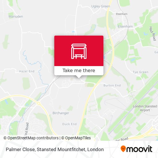 Palmer Close, Stansted Mountfitchet map
