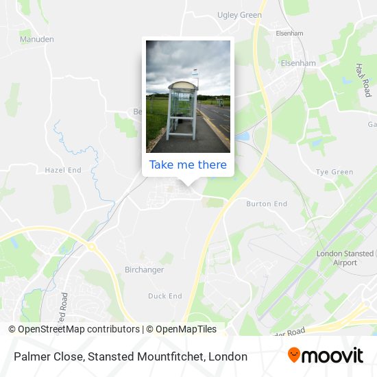 Palmer Close, Stansted Mountfitchet map
