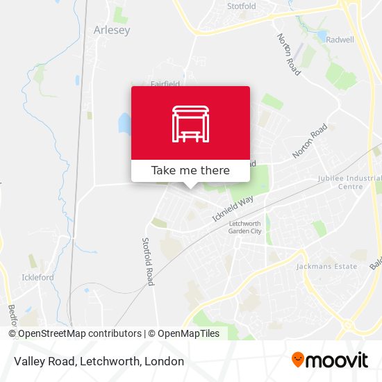 Valley Road, Letchworth map