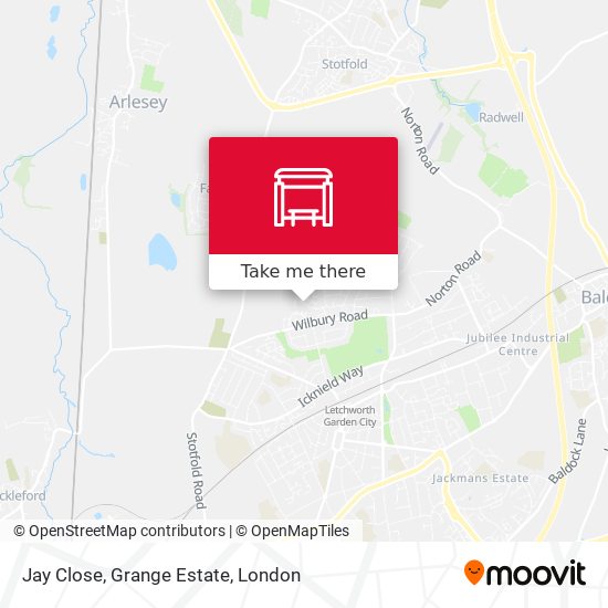 Jay Close, Grange Estate map