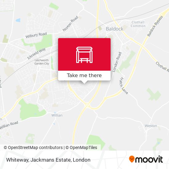 Whiteway, Jackmans Estate map