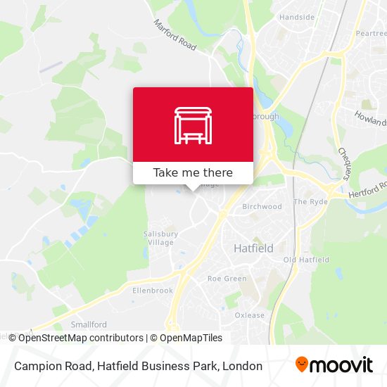 Campion Road, Hatfield Business Park map