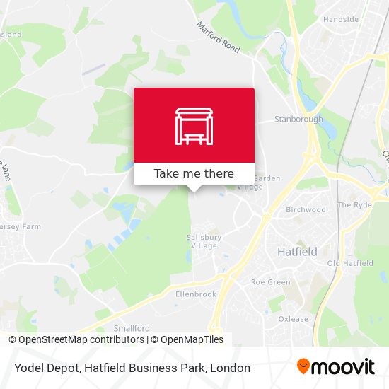 Yodel Depot, Hatfield Business Park map
