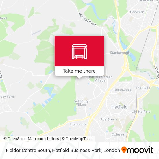 Fielder Centre South, Hatfield Business Park map