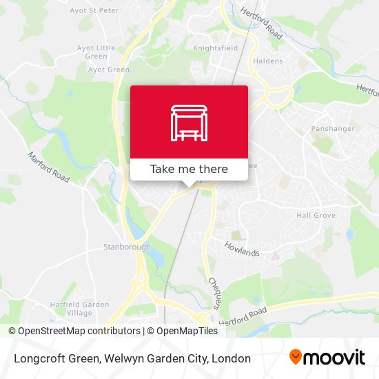Longcroft Green, Welwyn Garden City map