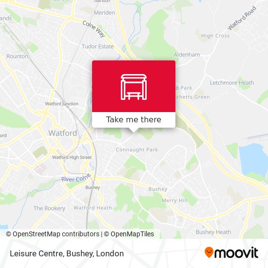 Leisure Centre, Bushey map